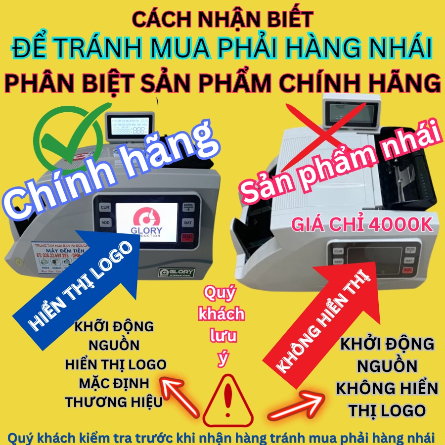 Cách nhận biết máy đếm tiền chính hãng